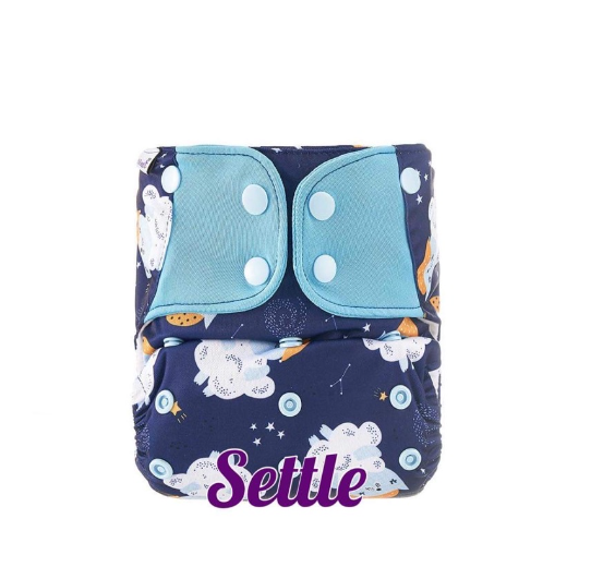 Booldeet Posh Cloth Diaper Newest Prints with 4-Layer Contoured Microfiber Insert S29