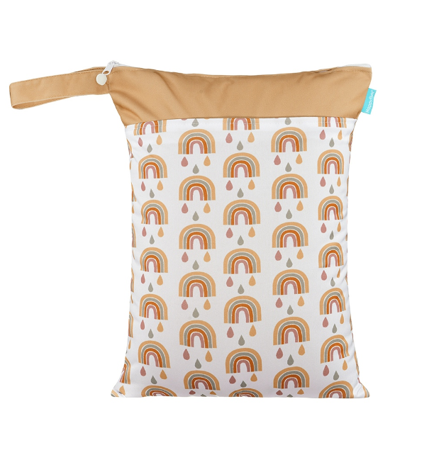 Happyflute Wetbag For Baby Diapers Nappies Waterproof Reusable Diaper Bag With Two Zipper 30cmx40cm S9