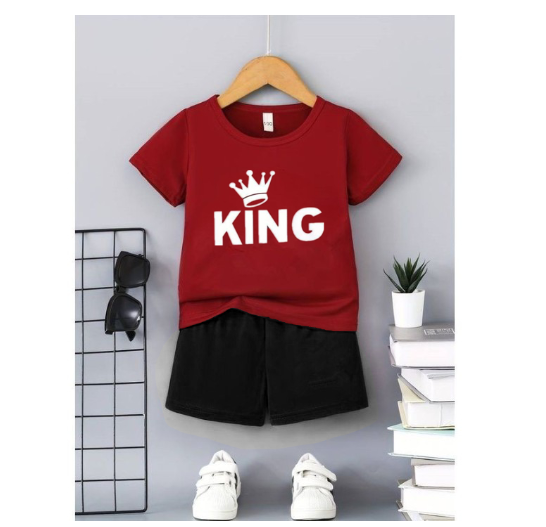 Boys Shirt Suits Baby Polo Terno Clothes 0-5 years Child Print Shirt and Shorts Terno for KidSorts Two Sets of Kids S11