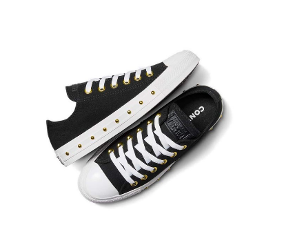 Converse CTAS Women's Sneakers - Black/White/Gold