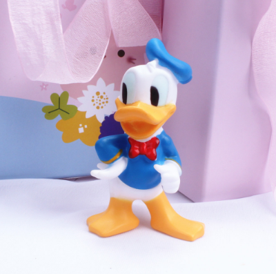12cm Disney Donald Fauntleroy Duck Donald Duck Daisy Duck Figure Q Version Cake Decoration PVC Action Figures Model Toys Doll Kids Gifts