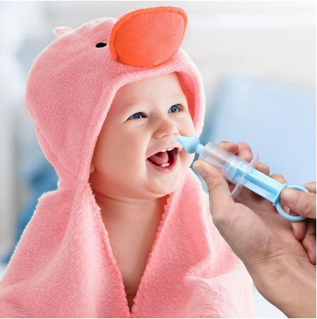 The New Baby Newborn Nasal Vacuum Mucus Suction Aspirator Infant Nose Cleaner Snot Pump safe