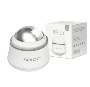 Rotation Stainless Steel Ice Roller For Face With Case Cold Massage Ball Facial Roller for Pain Relief Tighten Skin