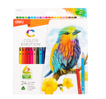 Deli EC00220 Coloring Pencil 24 Colors