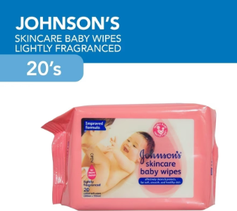 Johnson's Skincare Baby Wipes 20s - Wipes for Baby, Baby Care, Baby Essentials, Wet Wipes