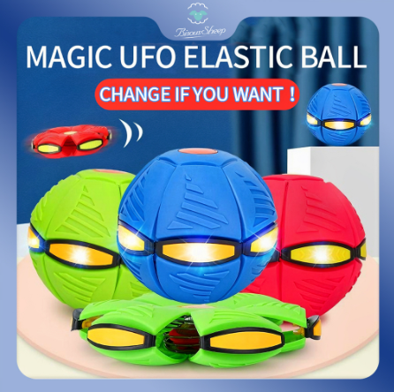 UFO Magic Ball Portable Glowing Flying Toy Creative Fly Saucer Magic Balls Decompression Flying Ball