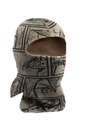 Dri Plus Men's Japanese Art Yuusha Washable Moisture Wicking Balaclava