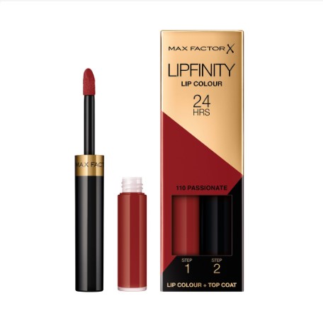 Max Factor Lipfinity 2 Step Long Lasting Lipstick Number110 Passionate 4.2G