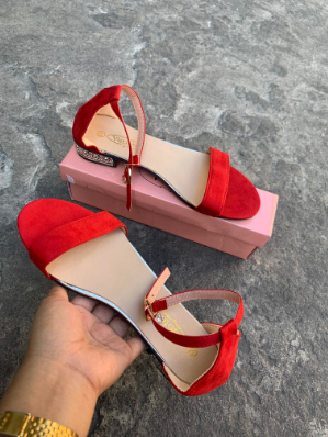 Fashion Outdoor Korean 1 inch Heels Design Sandals Design For Womens (35-40)