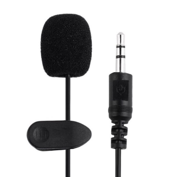 3.5mm Mini Mic Studio Speech Microphone Clip On Lapel For PC Computer Desktop