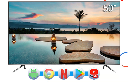 GELL 50 Inch Smart TV Android LED TV 50 Inches Flat Screen Smart TV Low Price