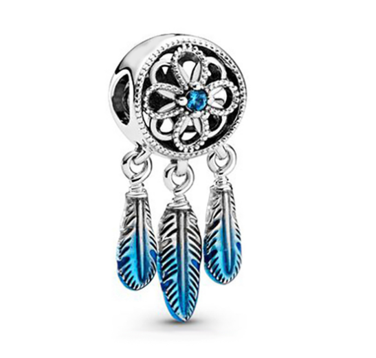 Turtle 925 Silver Pandora Dangle Charm Three In One Pendant Decoration For Bracelet Dream Catcher Beads S5
