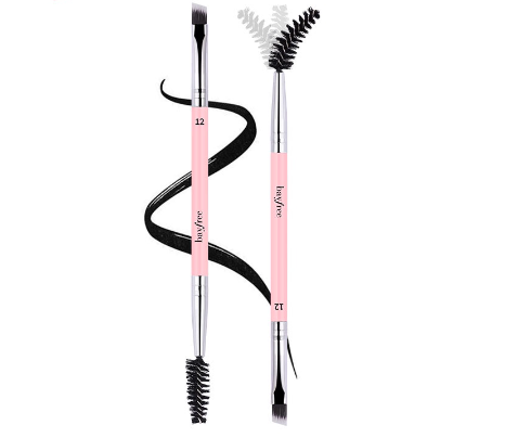 Bayfree Dual-ended Firm Angled Brush Multi-use Soft Bristles Eyebrow Brush Eye Makeup Brush
