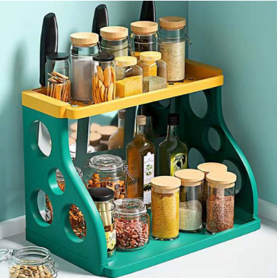 2Lk Multifunction Organizer 2 Layer Kitchen Shelf Rack
