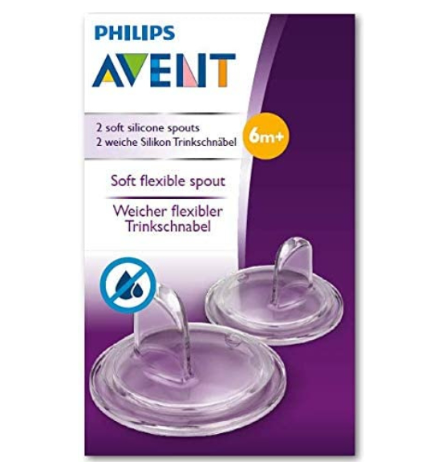 Philips Avent - Soft Silicone Replacement Spouts - 6m+ - 2pack