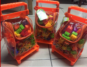 Fun Blocks Stroller Toy Set Creative Toys Educational Toy With 96 Pcs Block Of  Fun