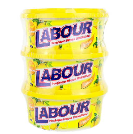 Labour Lemon Dishwashing Paste 3pcs