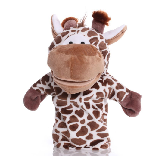 Animal Hand Puppet Cartoon Plush Toys Educational Pretend Telling Story Doll Kid Gifts D10