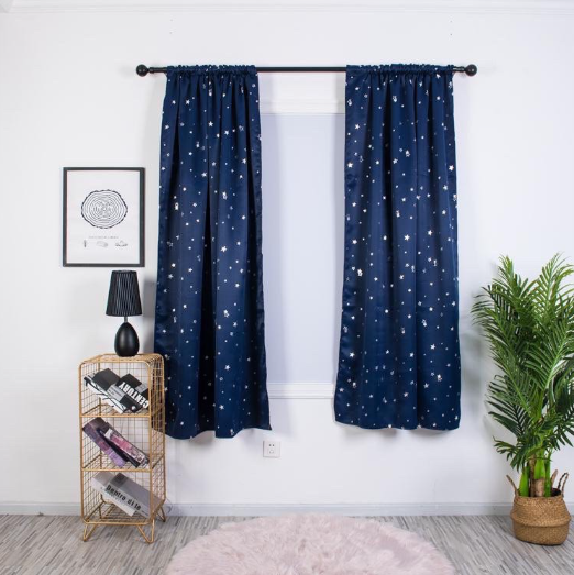 New Starry Star Patterned Curtain