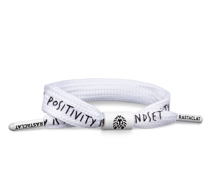 Single Lace Bracelet: Mindset (White; M/L)