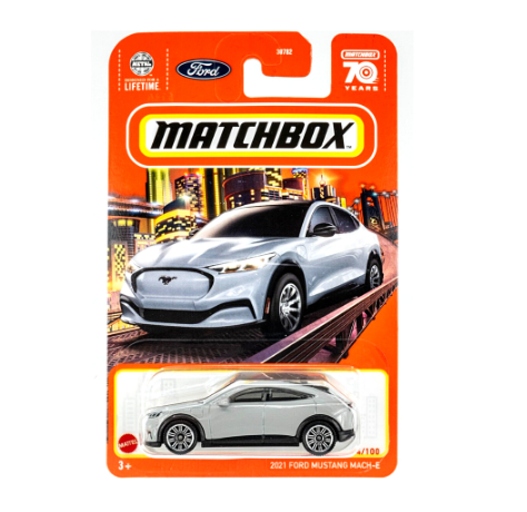 Mattel Matchbox Basic Die Cast Vehicles 2021 Ford Mustang Mach-E Collector Toy Car