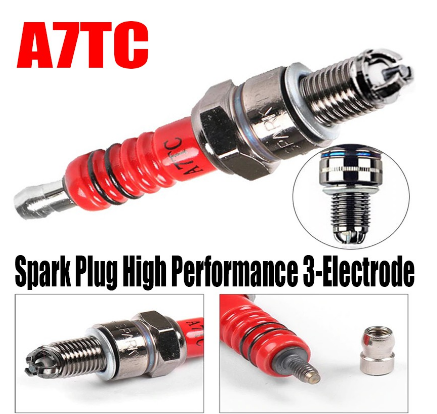 High Performance 3-Electrode Spark Plug For Motorcycle A7TC