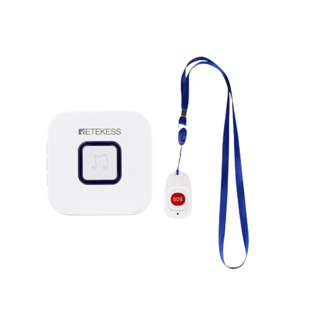 Retekess TH003+TH001 Caregiver Pager Wireless Emergency Pager System Beeper SOS Call Button Nurse Calling Alert Patient Help System