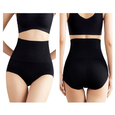 Lovito Casual Plain Basic Shaping Panties for Women LNA16232 (Black)