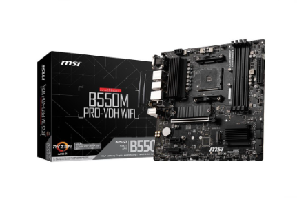 AMD Ryzen 5 5600X Processor with MSI B550M PRO-VDH WIFI Motherboard Bundle