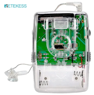 Retekess TR624 Mini Radio Portable, FM AM Transparent Radio, Pocket Analog Radio, with Earphones, Powered By AAA Batteries, Excellent Reception, for Leisure, Walking, Traveling, Prison