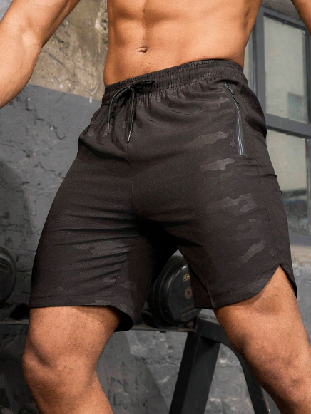 Manfinity Sport PWRUP Men's Drawstring Casual Summer Shorts For Daily Outfit