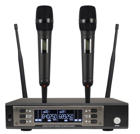 135G4 640-690MHz Stage Performance Party UHF Professional Dual Wireless Microphones 2 Channels