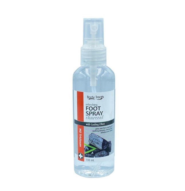 Body Treats Refreshing Foot Spray Charcoal 100ML