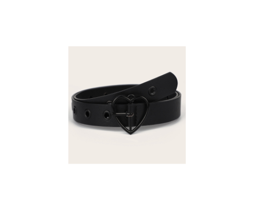 Lovito Women Basic Belt LNA28418 (Black)