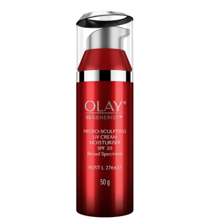 Olay Regenerist Micro-Sculpting UV Cream Moisturizer with SPF 30 50g (Skincare/Anti Aging/Sunscreen)