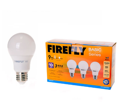 Firefly 9Watts Daylight 3Bulb - Value Pack - V30EBI109DL