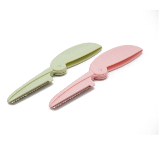 Gladking Set of Two Mini Portable/Foldable Eyelash Razor