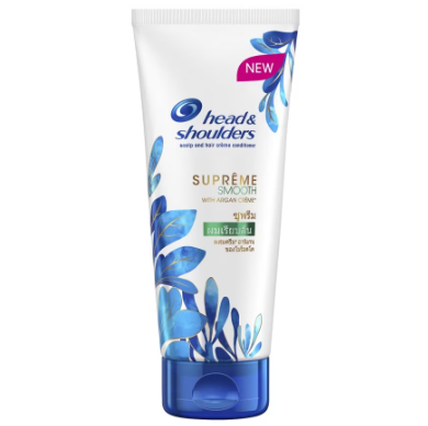 Head & Shoulders Scalp And Hair Creme Conditioner Supreme Smooth With Argan Creme 170ml