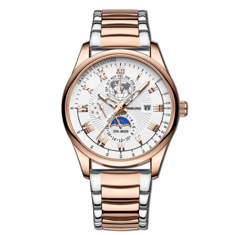 Binbond Original Luxury Watch Fashion Waterproof Luminous Men's Watch Student Trendy Stainless Steel Wrist Watch M4