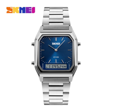 Skmei Official 1220 Men Fashion Casual Digital Quartz Wristwatches Dual Time Sports Watches Waterproof Chronograph Women M3