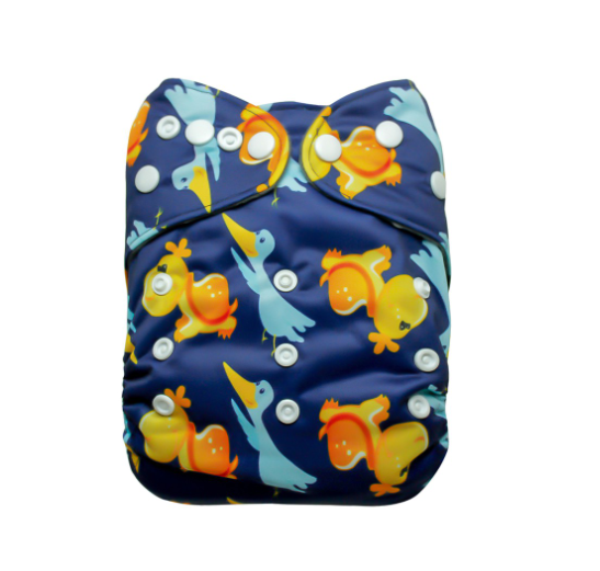 Cathy Baby Charcoal Inner Cloth Diaper Printed One Size Reusable Washable Pocket Bamboo Charcoal Cloth Nappy N18