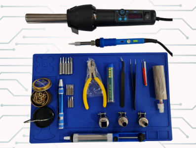 Portable Hot Air Rework and Soldering Iron Tool Set Kit with carrying case Yihua 8858-I / 947-III