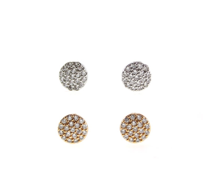 Earrings Stud Round (E8)