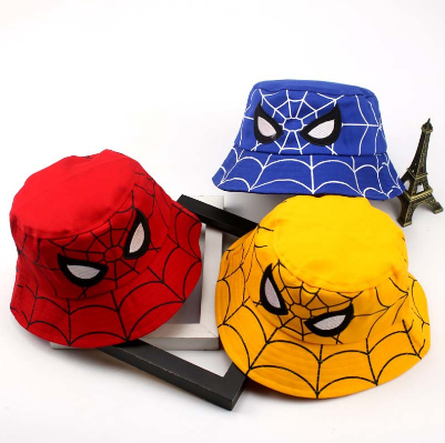 52cm Marvel Superhero Spiderman Beanie Fisherman Hat Cap Cartoon Baby Cap Baseball Cap Childrens Summer Outdoor Cap