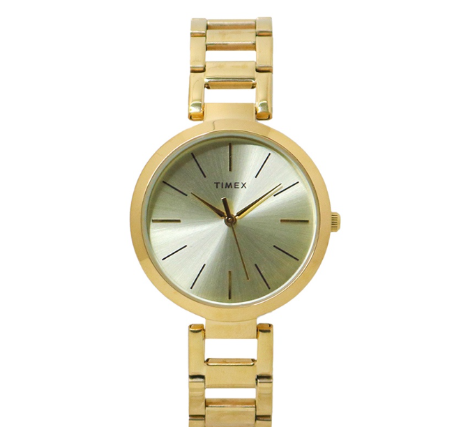 Timex Analog Gold Stainless Steel Analog Quartz Watch For Women TW00NTD16E CLASSICS