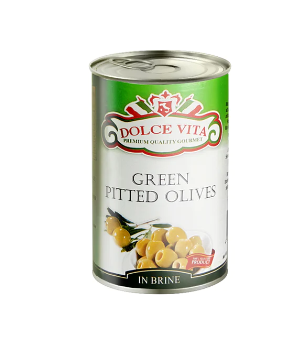 Dolce Vita Green Pitted Olives 397g
