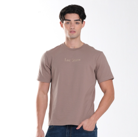 Lee Ottoman T-Shirt for Men in Taupe Gray