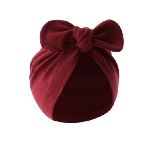 Some Baby Bowknot Beanie Hat Large Turban Hat for Newborn Boys Girl 0-12M Soft Breathable Headdress Universal Photo Hat BH13