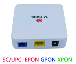 VSOL EPON/GPON XPON ONU FTTH Ont Modem 1GE Terminal PPPOE ZTE Chip VS2801SE Bridge Route Dual Mode