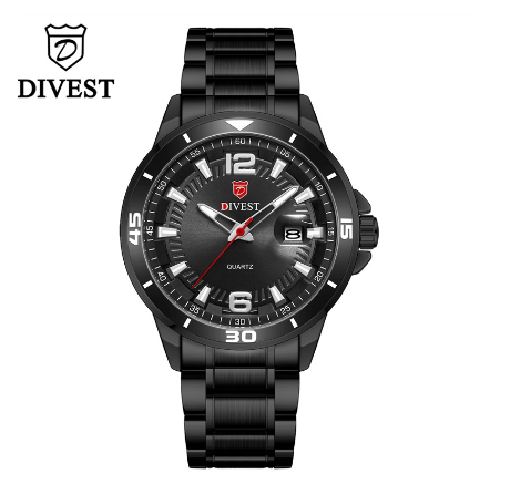 DIVEST Watch Men Brand Top Luxury Fashion Business Casual Stainless Steel Men's Watches Quartz Original Waterproof 9025 M7